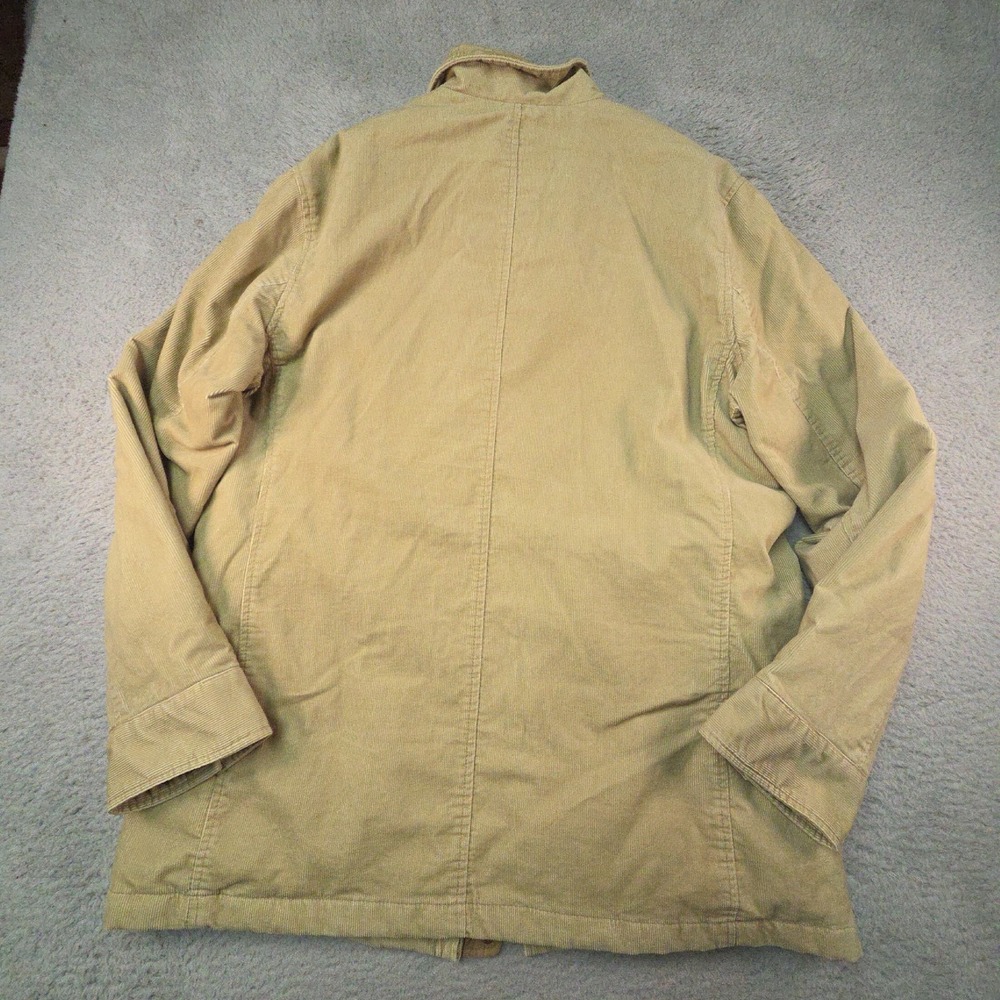 Express Field Jacket Mens XL Beige Y2K Utility Safari Corduroy M-65 Gorpcore - Picture 9 of 15